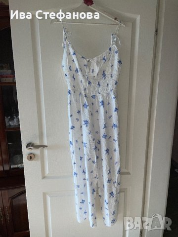 Бял спортно елегантен ежедневен гащеризон hm H&M , снимка 3 - Гащеризони - 41352234