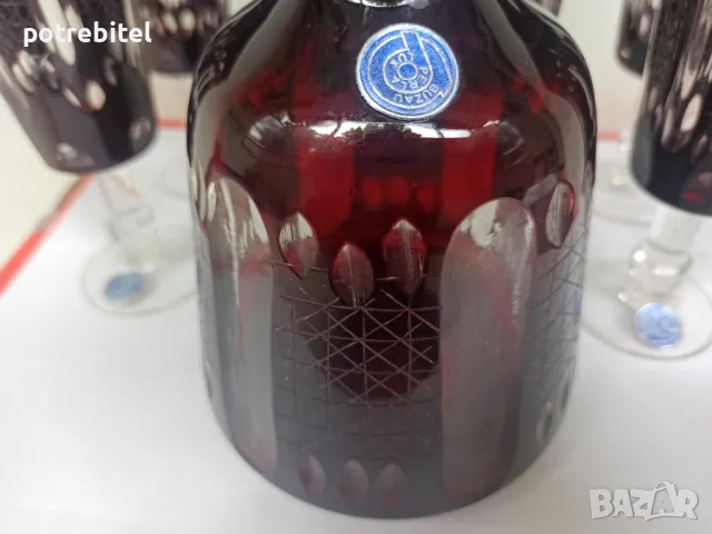 Сервиз BUZAU PERLA LUX - комплект 6 чаши + гарафа, снимка 2 - Други ценни предмети - 50384669