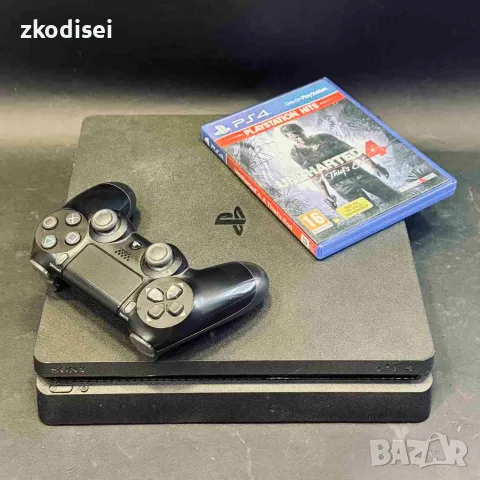Конзола SONY PS4 SLIM с 1бр. джойстик и 1бр. игра
