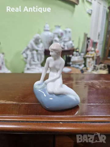 Уникална рядка антикварна колекционерска порцеланова фигура Royal Copenhagen , снимка 1