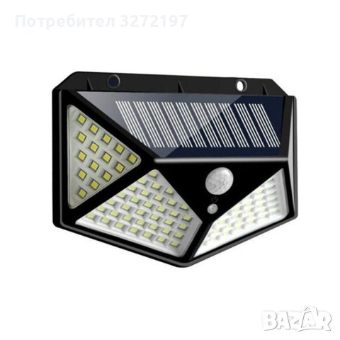 Led соларна стенна лампа,четири странични светлини ,индукционна , снимка 2 - Лампи за стена - 40917291