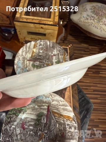красив английски порцеланов сервиз 23 части The Poste House, снимка 7 - Антикварни и старинни предмети - 52049426