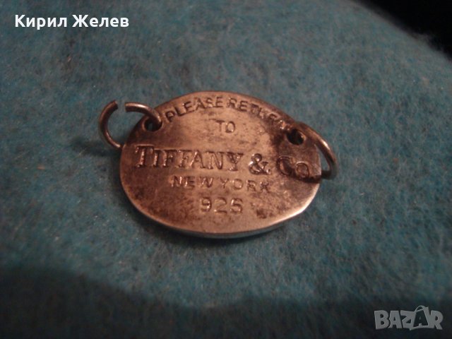 ТИФАНИ Ню Йорк 925 - ПОСРЕБРЕН МАРКОВ ЗНАК МЕДАЛЬОН ЕМБЛЕМА от БЛАГОРОДНА СТОМАНА 25759, снимка 6 - Други - 35896861