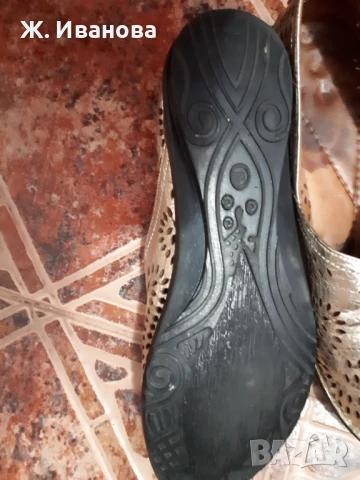 Продавам летни, равни обувки естествена кожа, снимка 2 - Дамски ежедневни обувки - 50645663