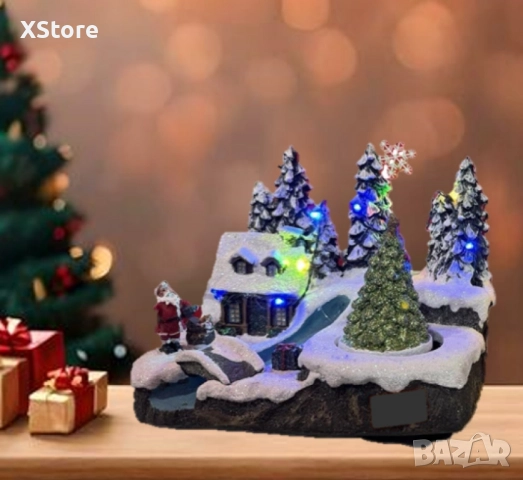 Вълшебна Коледна сцена - нежен чар и празнично вълшебство, снимка 4 - Декорация за дома - 52441024