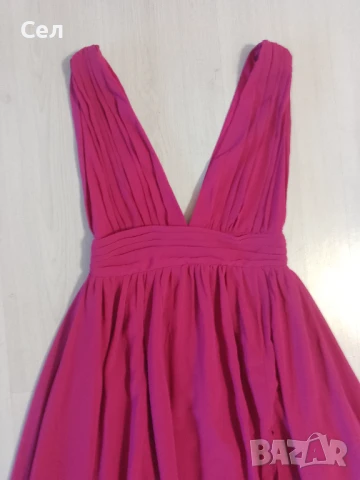 Дълга официална рокля с цепка С-М, снимка 3 - Рокли - 51081767