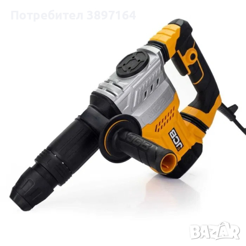 НЕМСКИ КЪРТАЧ JCB в куфар Електрически къртач 1300W SDS Plus JCB-DH1300-E, снимка 4 - Други инструменти - 44711545