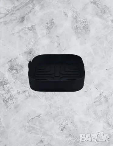 Силиконов съд за AirFryer Rosberg, 20.5x20.5x5.5 см., Черен/ Червен, снимка 4 - Други стоки за дома - 49816103