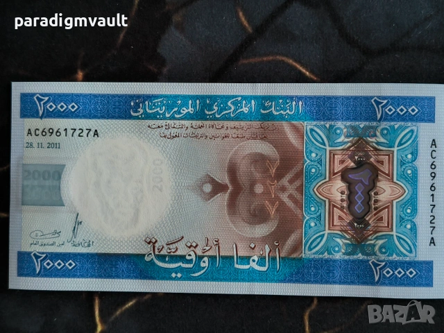 Банкнота - Мавритания - 2000 угия UNC | 2011г.