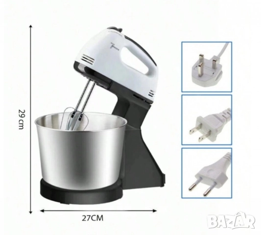 Планетарен миксер с метална купа SCARLETT SHM-133B, снимка 11 - Други - 52032041