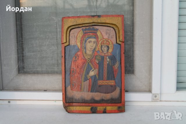 Централна част от българска икона триптих 