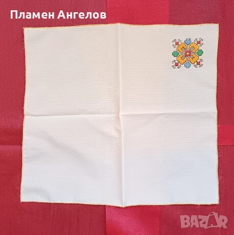 Копринени ръчно бродирани кърпички. , снимка 6 - Декорация за дома - 50813005