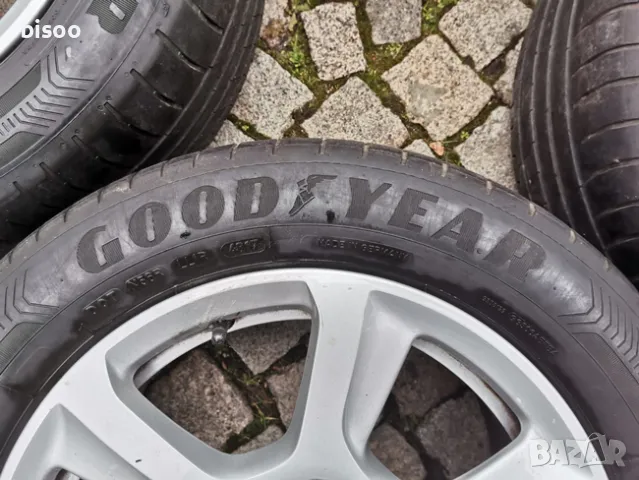 4бр ОРИГИНАЛНИ НЕМСКИ ЛЕТИ Audi джанти 5Х112, 16" с гуми GOODYEAR EFFICIENT GRIP 225/55/16, снимка 12 - Гуми и джанти - 48346934