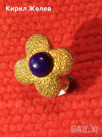 ПРЕКРАСНА НЕЖНА ФЛОРАЛНА СРЕБЪРНА ОБЕЦА - ЦВЕТЕ СРЕБРО 925 ПРОБА 38446