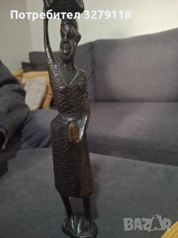 Африканска статуетка, снимка 3 - Статуетки - 51887937