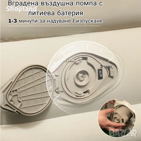 Автоматичен надуваем матрак за комфорт навсякъде, снимка 2 - Матраци - 50270944