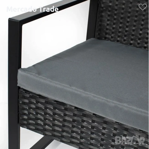 Декоративен градински комплект Mercado Trade, Със столове и масичка, снимка 3 - Декорация за дома - 53684534