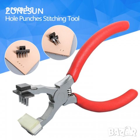  Сарашки, кожарски клещи тип вилици, вилица със сменящи се накрайници - 4 мм. , снимка 2 - Клещи - 31048724