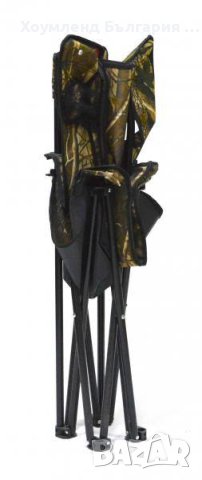 Камуфлажен сгъваем стол за пикник и риболов до 120кг - рибарски стол, снимка 3 - Столове - 39613116