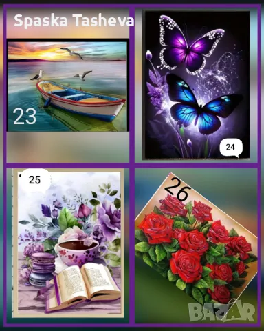 Диамантени комплекти за цялостно лепене , снимка 6 - Гоблени - 50425049