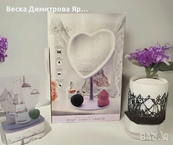 Стилно LED огледало за тоалетка с подсветка, снимка 8 - Други - 51056103