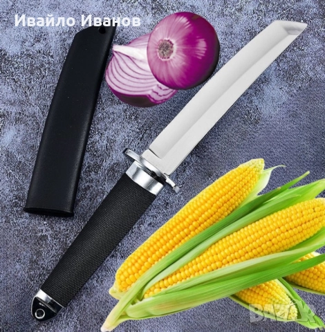 тактически нож тип танто с черна кания, снимка 8 - Прибори за хранене, готвене и сервиране - 52380599