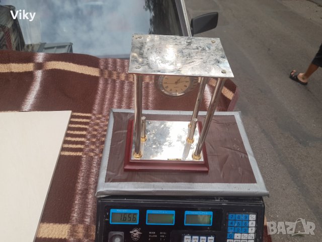 Стойка и стар часовник, снимка 3 - Други ценни предмети - 42299543