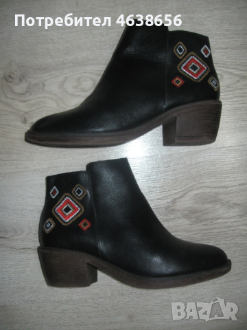 Desigual дамски боти естествена кожа, снимка 5 - Дамски ботуши - 52499713