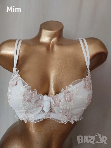 MIRIALE 80 C Дантелен сутиен с бродерия цвят екрю