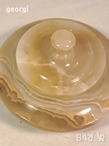 каменна бонбониера бижутерка от оникс  19/4, снимка 3 - Колиета, медальони, синджири - 49167735