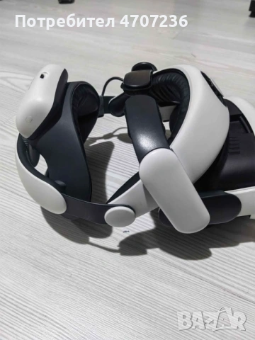 Quest 3 128 GB +Bobovr s3Pro head strap+kiwi facial interface+ кабел CкъмC 5метра още е в гаранция!, снимка 3 - Други игри и конзоли - 53077119