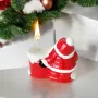 5335 Керамична коледна свещ с Дядо Коледа, снимка 3
