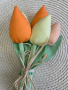 Лалета от плат / Текстилни цветя, снимка 16