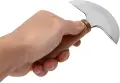 стоманен нож за кожа, полумесец 105 мм, снимка 2