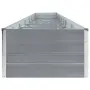 vidaXL Градинска висока леха поцинкована стомана 600x80x45 см сива, снимка 3