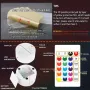Холограмна 3D LED лампа Мотокрос-дистанционно управление 16 цвята+други режими на управление, снимка 9