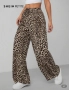 Нов леопардов панталон с широки крачоли, снимка 4