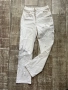 Бели разкошни 100 % памук памучни елегантни дънки дънкови панталони с бяла дантела , снимка 5