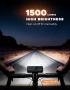 Велосипедни светлини 1500LM Супер ярки, отпред и отзад, 4+5 режима, IP65, 2600mAh, снимка 2
