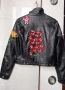 Кожено яке от естествена кожа с бродерии, снимка 5
