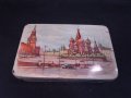 СТАРА РЕТРО СОЦ СССР МЕТАЛНА КУТИЯ ЛИТОГРАФИЯ МОСКВА КРЕМЪЛ, снимка 2