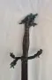 Стара декоративна сабя с драконова дръжка, снимка 2