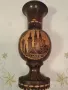 дървена ваза с дърворезба 25/4, снимка 2