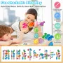 Aliex 4 в 1 дървени Монтесори играчки с динозаври за малки деца 1 - 3 години, снимка 9