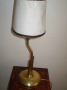 ретро нощна лампа от месинг, снимка 1 - Антикварни и старинни предмети - 36350298