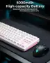 VidaTeco K87 безжична механична геймърска клавиатура с RGB, снимка 4