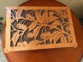 Продавам прекрасна кутия за бужута от тиково дърво , снимка 2