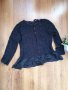 Дамска блуза черна дантела с пеплум, снимка 1 - Корсети, бюстиета, топове - 35927082