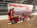 Метална табела мотор Jawa 250 The new model реклама новия модел ретро, снимка 2
