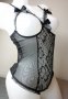 Еротично черно боди с отворен бюст и дъно прашка S/M размер, снимка 8